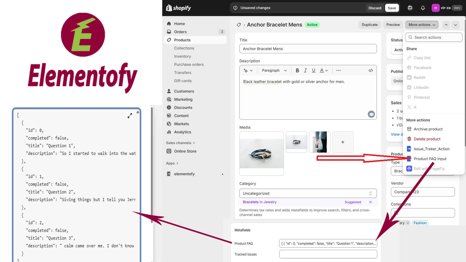 Shopify App preview